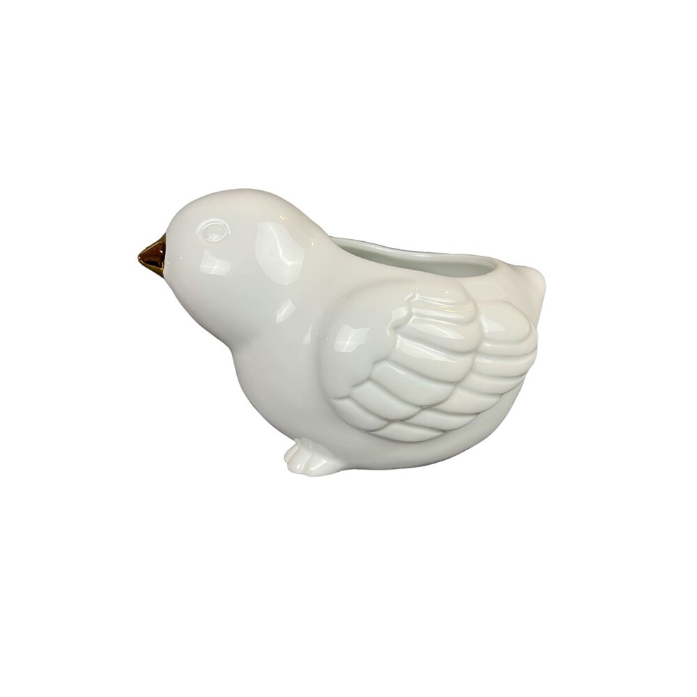 Threshold Easter Spring Chick Candy Dish  White Porcelain  NWT